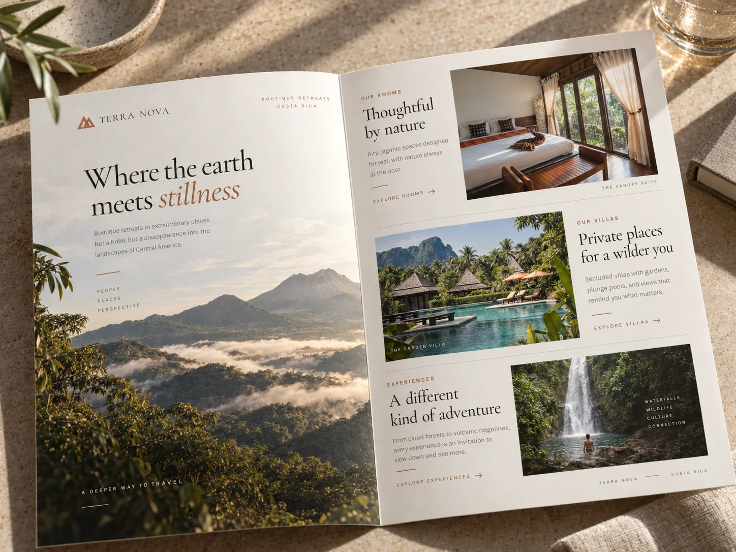 A Terra Nova brochure spread