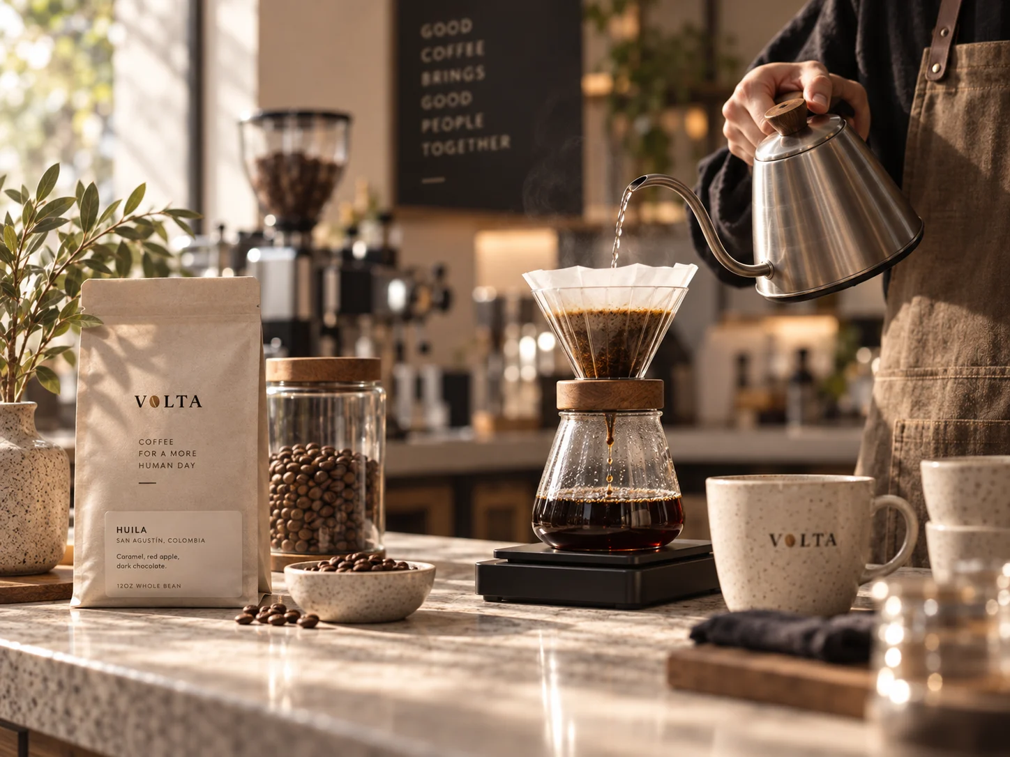 A Volta pour-over bar