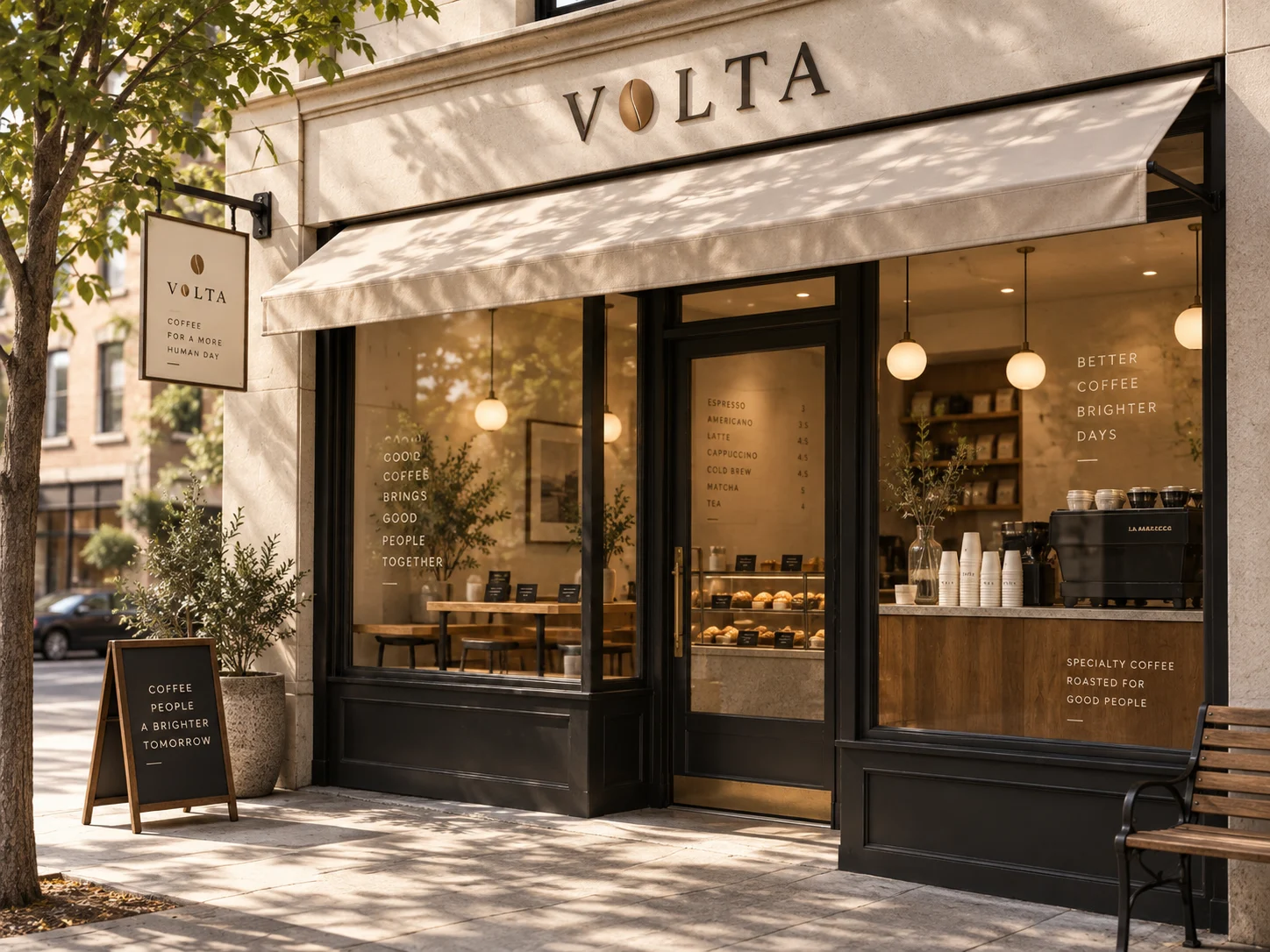 The Volta storefront