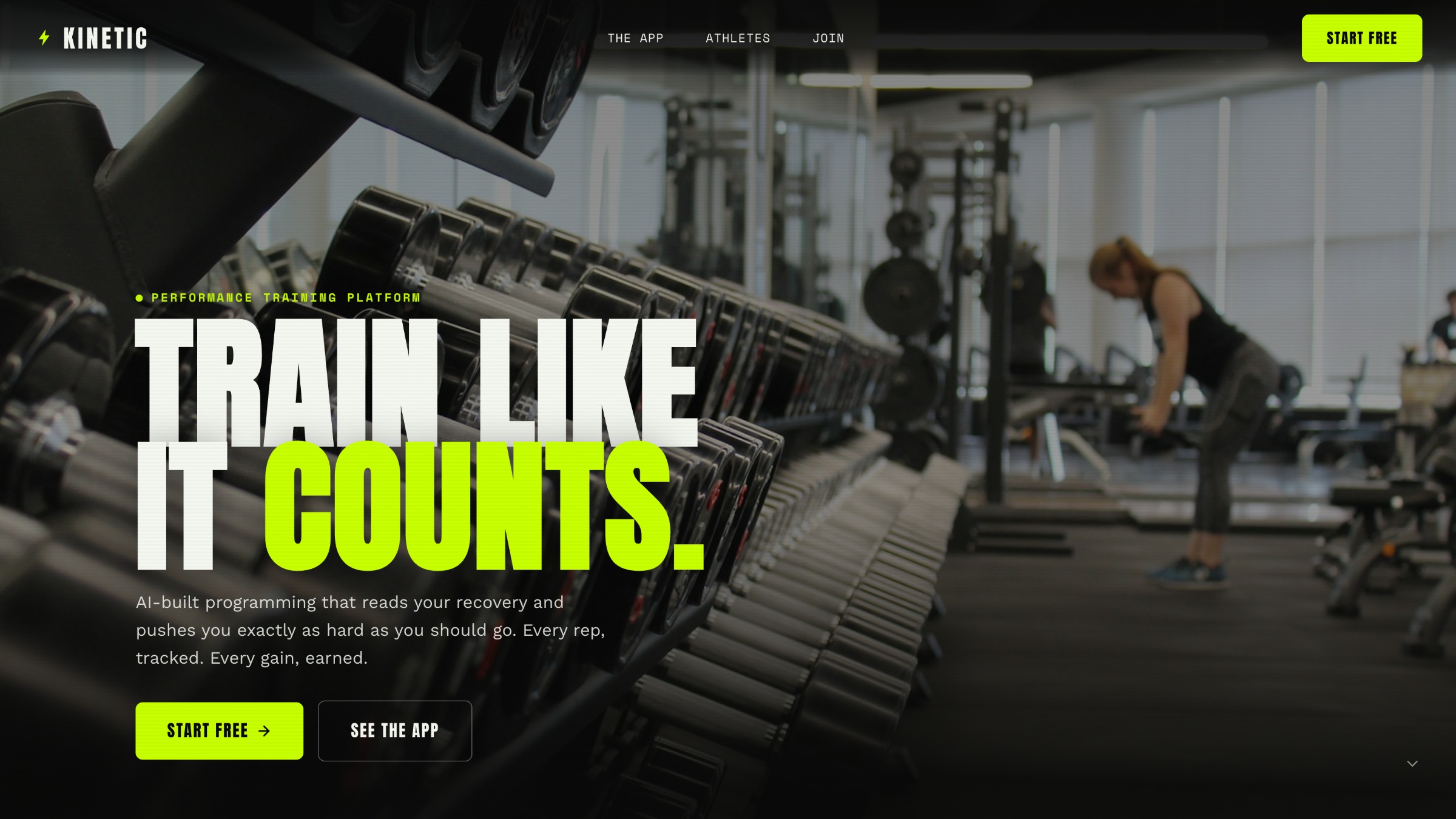 Kinetic homepage