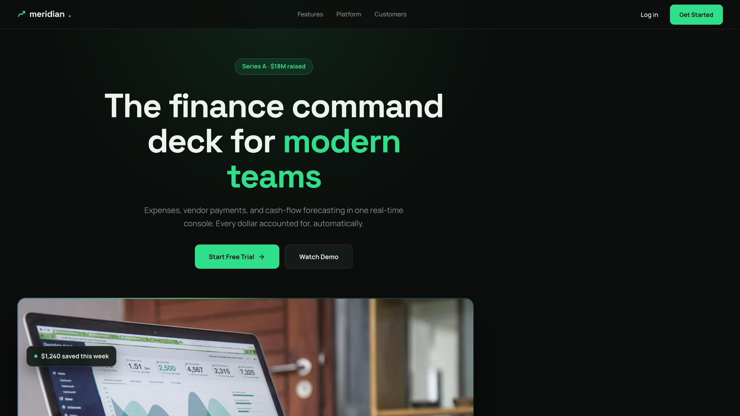 Meridian homepage