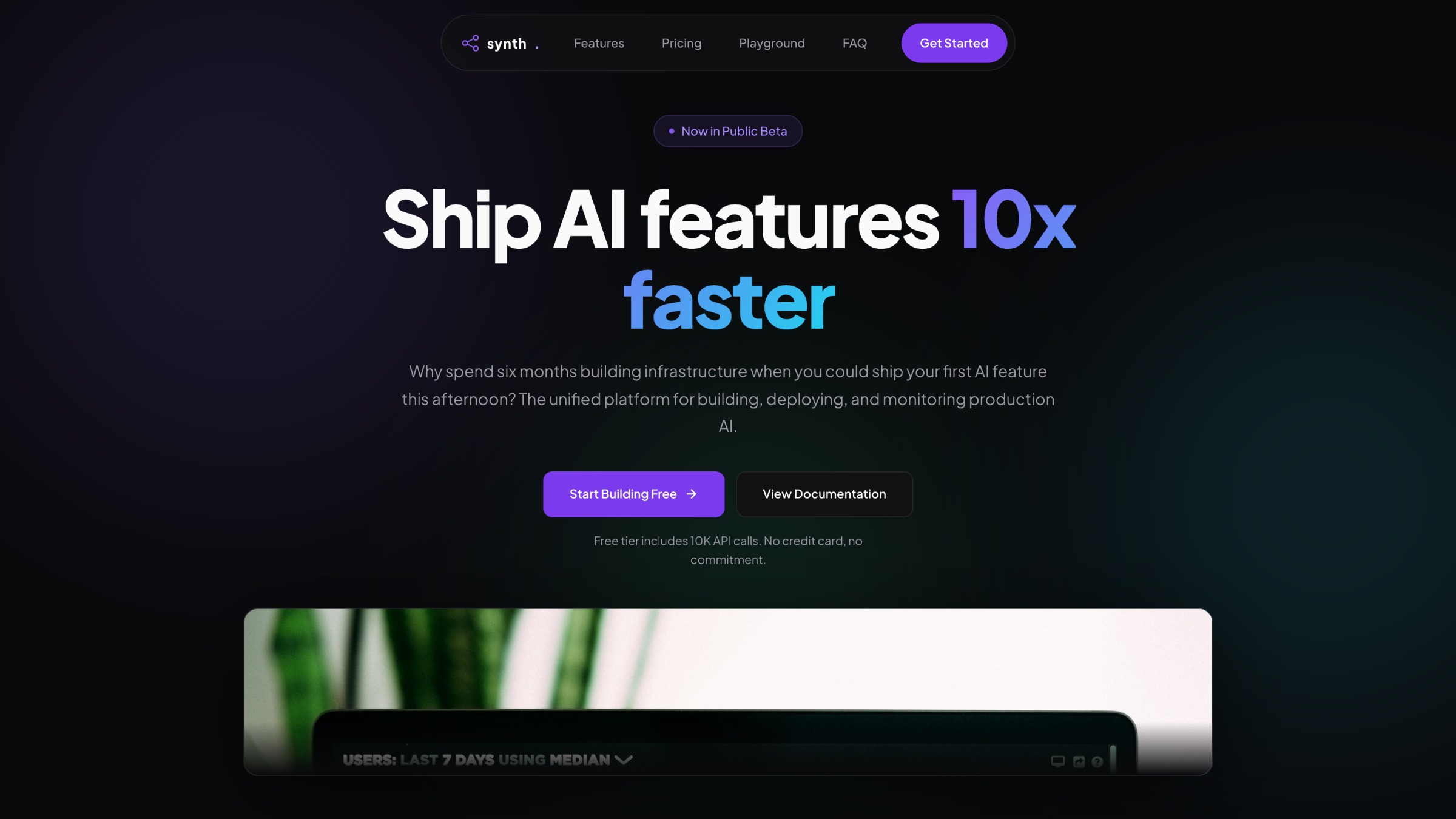 Synth homepage